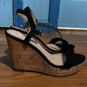 H&M black Wedges